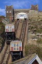 View of the East Hill Railway Lifts in Hastings