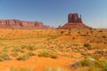 View on East Mitten Butte, Navajo Park. Royalty Free Stock Photo