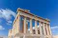 View of the eastern side of the Parthenon Royalty Free Stock Photo