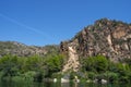 Ebro River as it passes through Benifallet, Spain Royalty Free Stock Photo