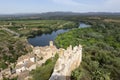 View of the Ebro river from the picturesque village of Miravet in the province of Tarragona. Catalonia, Spain Royalty Free Stock Photo