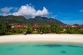 View of Eden Island Mahe Seychelles at sunny weather