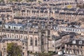 View of Edinburg city with old houses in Scotland Royalty Free Stock Photo