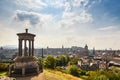 View of Edinburgh city from Calton Hill, Scotland Royalty Free Stock Photo