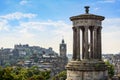 View of Edinburgh city from Calton Hill, Scotland Royalty Free Stock Photo