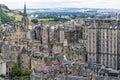 View of Edinburgh Old Town is Scotland, United Kingdom Royalty Free Stock Photo