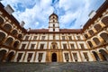 View at Eggenberg palace courtyard tourist spot, famous travel destination in Styria Royalty Free Stock Photo