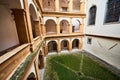 View at Eggenberg palace courtyard tourist spot, famous travel destination in Styria Royalty Free Stock Photo