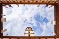 View at Eggenberg palace courtyard tourist spot, famous travel destination in Styria Royalty Free Stock Photo