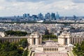 The view from the Eiffel Tower across the river Seine