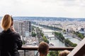 The view from the Eiffel Tower across the river Seine