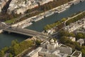 View from Eiffel Tower in autumn. Paris, France