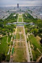 View from the Eiffel tower Royalty Free Stock Photo