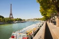 View of Eiffel tower from Seine