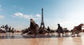 View of the Eiffel Tower from the Trocadero