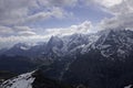 View of Eiger, Moench, Jungfrau from Schilthorn