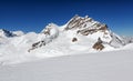 View of Eiger, Monch and Jungfrau massif, Swiss Alps, Switzerland, Europe Royalty Free Stock Photo