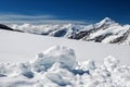 View of Eiger, Monch and Jungfrau massif, Swiss Alps, Switzerland, Europe Royalty Free Stock Photo