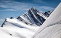 View of Eiger, Monch and Jungfrau massif, Swiss Alps, Switzerland, Europe Royalty Free Stock Photo