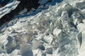 View from Eiger north wall at Grindelwald in the Bernese Alps in Switzerland - travel destination in Europe Royalty Free Stock Photo