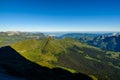 View from Eiger north wall at Grindelwald in the Bernese Alps in Switzerland - travel destination in Europe Royalty Free Stock Photo