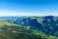 View from Eiger north wall at Grindelwald in the Bernese Alps in Switzerland - travel destination in Europe Royalty Free Stock Photo