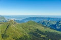 View from Eiger north wall at Grindelwald in the Bernese Alps in Switzerland - travel destination in Europe Royalty Free Stock Photo