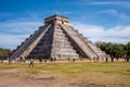 View of El Castillo pyramid at Chichen Itza