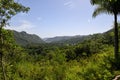 View at El Nicho waterfalls national park in Cuba Royalty Free Stock Photo