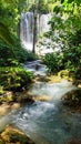 View at El Nicho waterfalls national park in Cuba Royalty Free Stock Photo