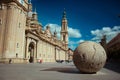 El Pilar cathedral in Zaragoza, Spain Royalty Free Stock Photo