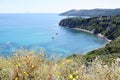 View of an Elba island spot in spring season Tuscany Italy Royalty Free Stock Photo
