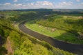 View elbe saxony germany koenigstein river moutain