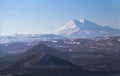 View of Elbrus from the hillside of Mashuk Royalty Free Stock Photo