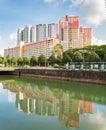 View of the elegant condominiums and HDB in Singapore Royalty Free Stock Photo