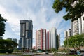 View of the elegant condominiums in Singapore Royalty Free Stock Photo