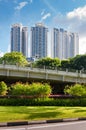 View of the elegant condominiums in Singapore Royalty Free Stock Photo