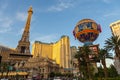 View of an elegant hotel at Las Vages Boulevard, Nevada, USA Royalty Free Stock Photo