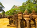 Elephant Terrace, Angkor Wat, Cambodia Royalty Free Stock Photo