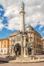 View at the Elephants fountain at Place of Elephants in Chambery - France