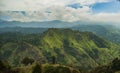 View from Ella rock over little adam`s peak in Sri Lanka Royalty Free Stock Photo