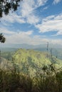 View from Ella rock over little adam`s peak in Sri Lanka Royalty Free Stock Photo