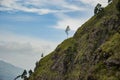 View from Ella rock over little adam`s peak in Sri Lanka Royalty Free Stock Photo