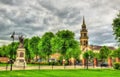 View of Elmwood Church from Queen's University of Belfast Royalty Free Stock Photo