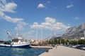 View of the embankment in Makarska Riviera