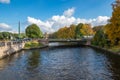 View of the embankment of Moyka river in Saint-Petersburg