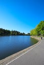 Embankment in Sodertalje, Sweden