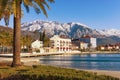 View of embankment of Tivat city. Montenegro Royalty Free Stock Photo