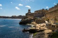 A view of the embankments of the city of Valletta. Malta.