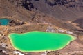 View of the Emerald Lake. Tongariro, New Zealand Royalty Free Stock Photo